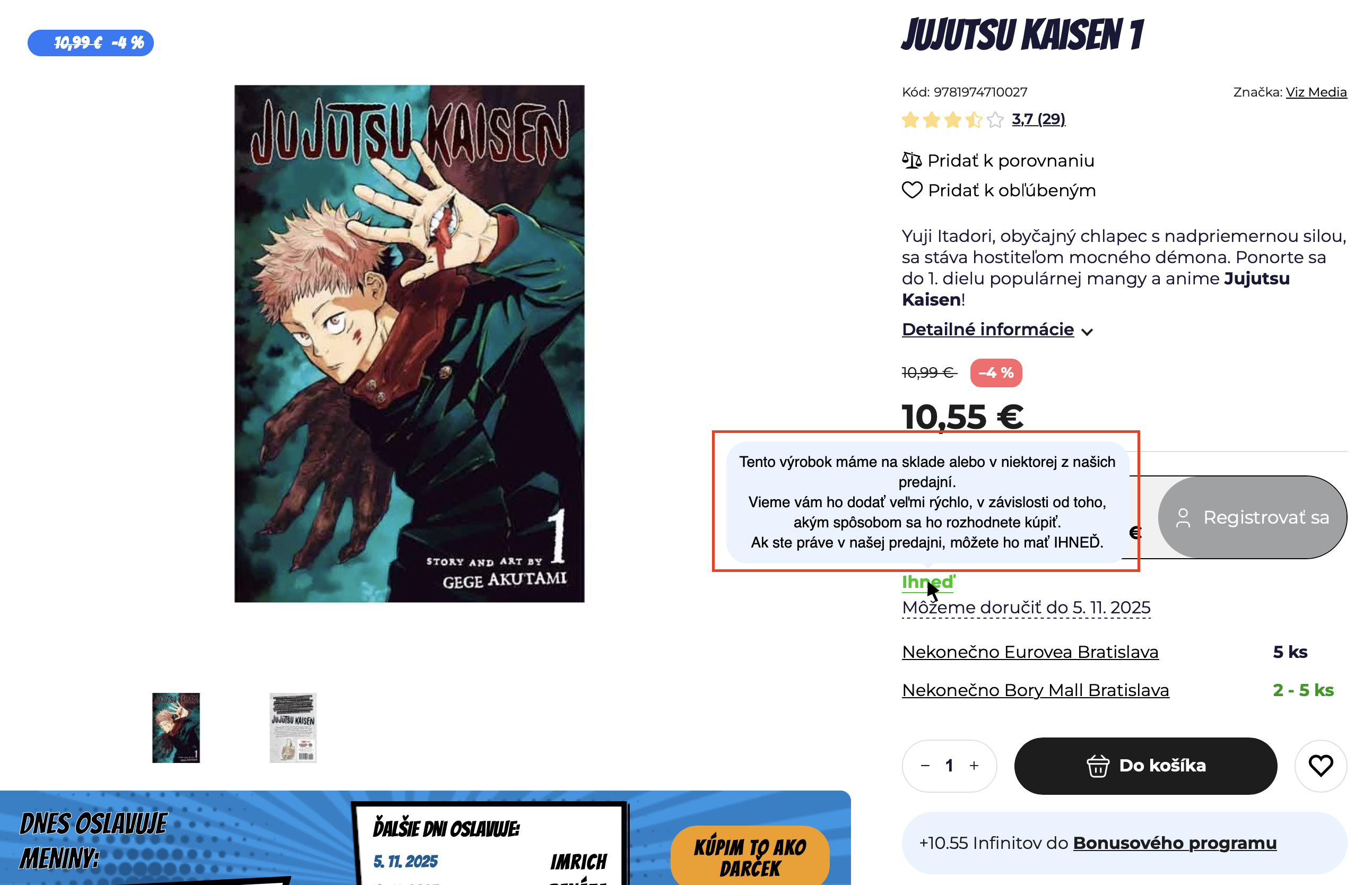 Ako zistím dostupnosť tovaru? Nekonecno.sk